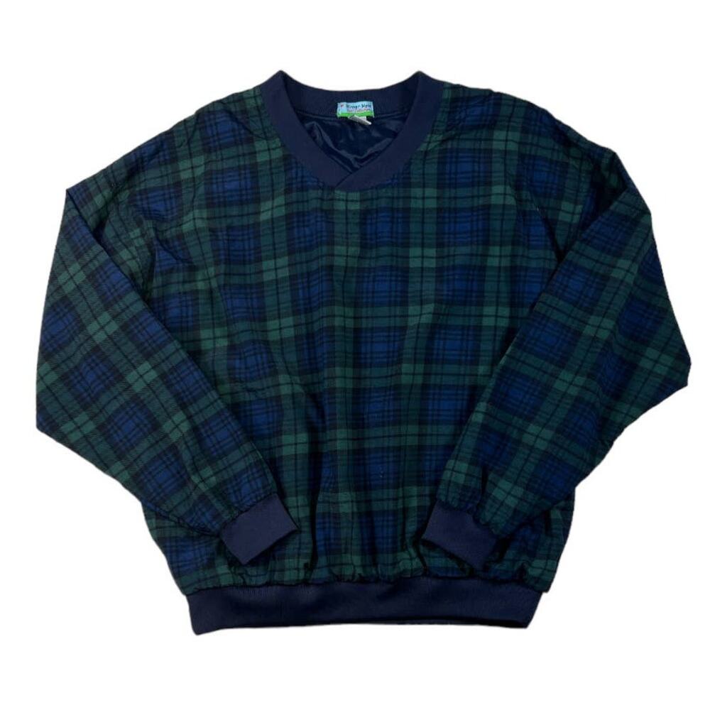 Winner Mate Green/Blue Windbreaker Pullover | Size L